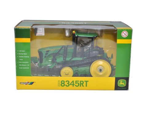 Britains 1/32 diecast farm model issue comprising John Deere 8345RT Tractor. Looks to be excellent, secure in box. Box is ver