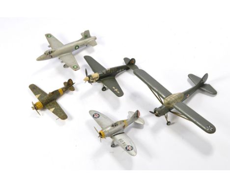 A group of five 1/72 model aircraft, ex Peter Farrar Collection, built to a high quality and some with bespoke adaptations as