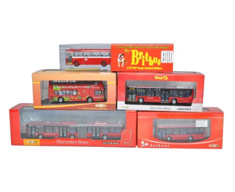 A group of Four Creative Master Northcord Diecast 1/76 Model Bus / Coach issues within the theme realm of London Transport in