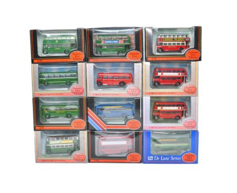 A group of Twelve EFE Diecast 1/76 Model Bus / Coach issues within the theme realm of London Transport including various live