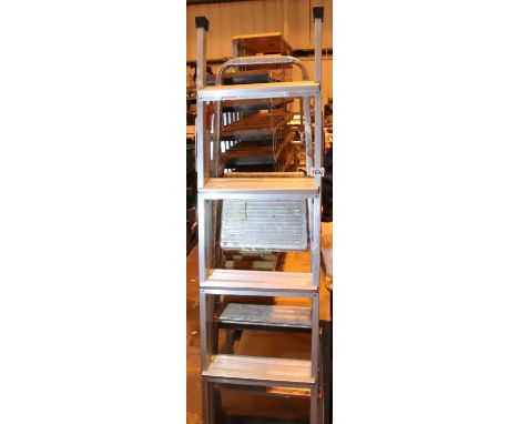 A set of three way ladders and an aluminium step ladder.  Not available for in-house P&amp;P, contact Paul O'Hea at Mailboxes