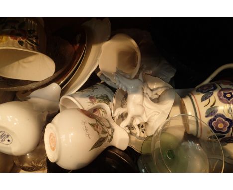 Collection of mixed ceramic and glassware. Not available for in-house P&amp;P, contact Paul O'Hea at Mailboxes on 01925 65913
