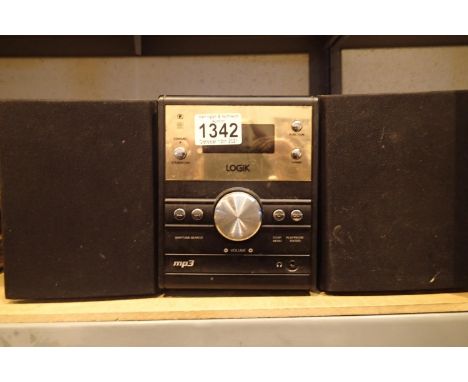 Logik mini hifi system with MP3, docking and CD capabilities. Not available for in-house P&P, contact Paul O'Hea at Mailboxes