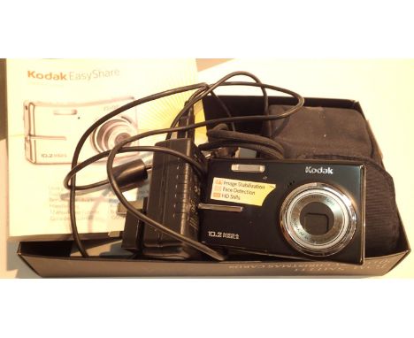 Kodak M1073IS 10.2mp Easyshare digital camera with 16GB card and charger lead. P&amp;P Group 1 (£14+VAT for the first lot and