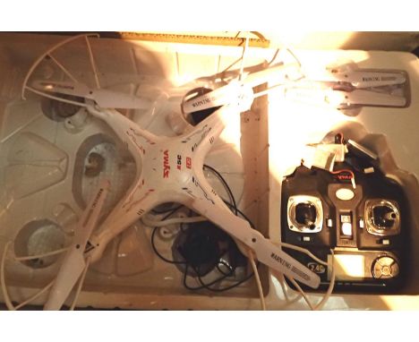 Syma X5C Explorers four channel quad copter, complete with batteries, charger, controller etc, untested. P&amp;P Group 2 (£18
