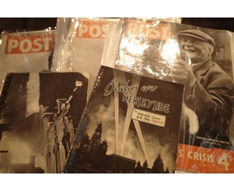 Mixed WWII ephemera to include eleven copies of The Picture Post, dated 1943. P&amp;P Group 1 (£14+VAT for the first lot and 