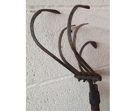 Wood handled farmers tilling tool. Not available for in-house P&amp;P, contact Paul O'Hea at Mailboxes on 01925 659133 
