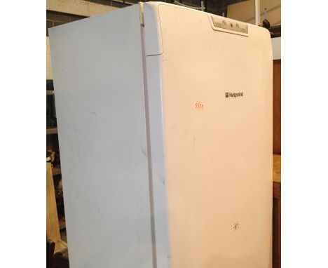 Hotpoint fridge freezer, H: 198 cm. Not available for in-house P&P, contact Paul O'Hea at Mailboxes on 01925 659133Condition 