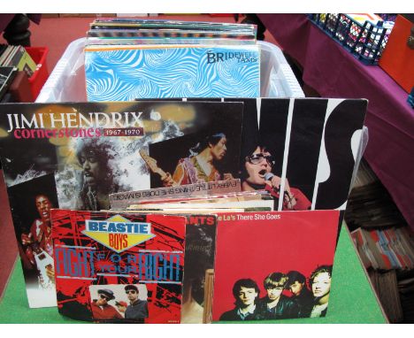 A Mixed Collection of L.P's, 12" and 7" Singles, to include Jimi Hendrix 'Cornerstones' L.P, Bridewell Taxis, The LA's, Light