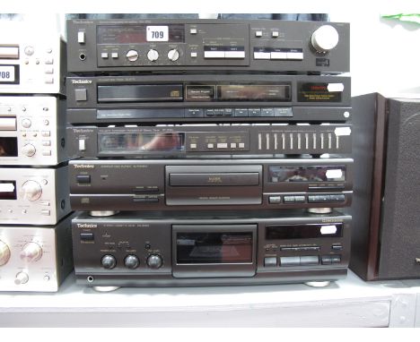 Audio: Technics SU-Z65 Amplifier, Quartz Synth Tuner ST-Z45L, RS-BX601 cassette  deck, SL-P11 Technics CD player and Technics