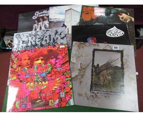 1960's/70's Pop, Blues, Rock LP.s,  Cream 'Disraeli Gears (Reaction Stereo A1/B1) 'Goodbye', Wheels of Fire', 'Fresh Cream' (
