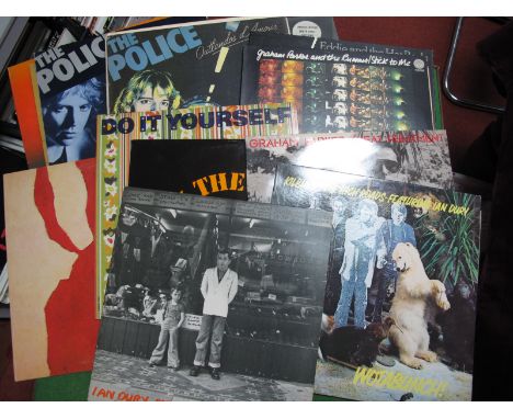 UK New Wave LP's - Ian Dury 'New Boots'; Kilburn and The High Roads 'Wot a bunch!; Graham Parker and The Rumour 'Heat Treatme
