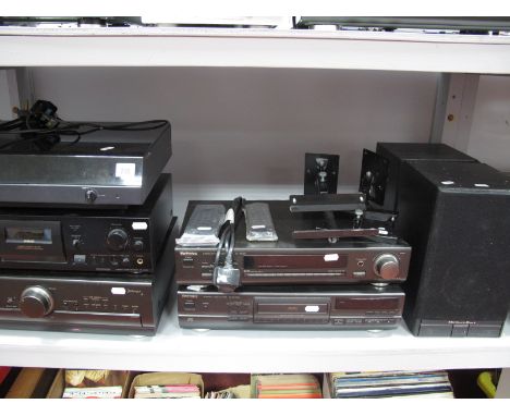 Audio: A NAD 5120 stereo turntable, Technics A900 MK2 stereo integrated amplifier, Technics ST-GT550 tuner, SL-PG580 A cd pla