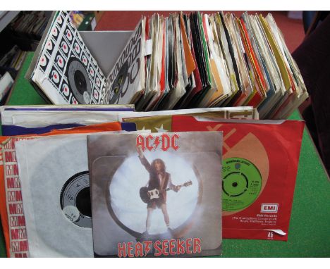 A Collection of 45's, to include AC/DC, Nazareth, Thin Lizzy, The Who, Guns and Roses, Alice Cooper, Beatles, Argent, Family,