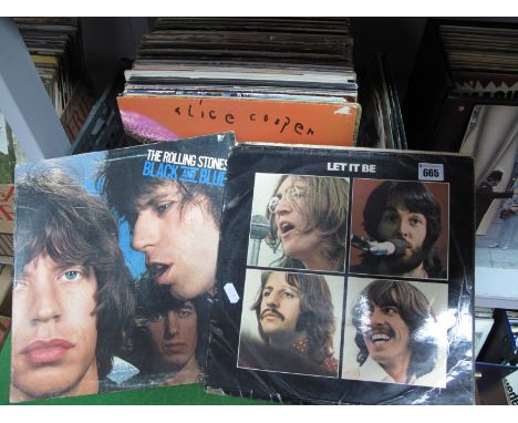 A Collection of Over Fifty Five L.P.'s, to include Rolling Stones, Beatles, The Who, Punk, Faces, Alice Cooper, Rock n Roll, 
