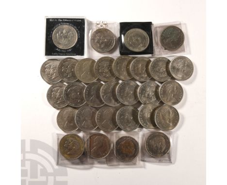 Dated 1981 A.D. Charles and Diana wedding commemorative. Obvs: profile bust with ELIZABETH II D G REG F D legend. Revs: jugat