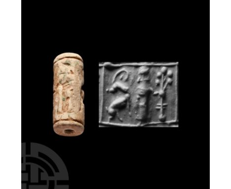 2nd-1st millennium B.C. With frieze of antelopes and a tree. Cf. Teissier, B., Ancient Near Eastern Cylinder Seals in the Mar