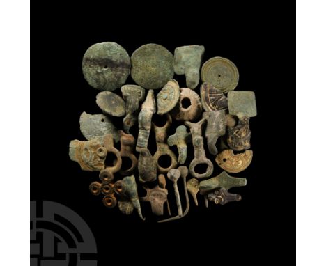 Circa 5th-11th century A.D. Including seven accompanied by Portable Antiquities Scheme records: an incomplete small-long broo