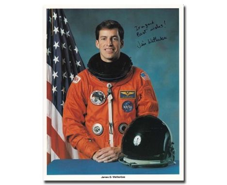 Astronaut Jim Wetherbee handsigned NASA 8x10 portrait photo Good condition.   All items come with a Certificate of Authentici