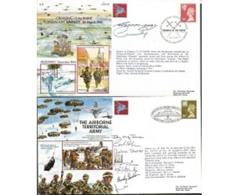 Army Communications and Airborne Forces Collection. 45 mainly autographed covers from the RAF Museum series Airborne Forces (