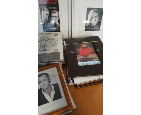 Box of Framed Autographs Collection. Large box containing 29 framed autographs, ranging in size but mostly 6x4 and 7x5. Names