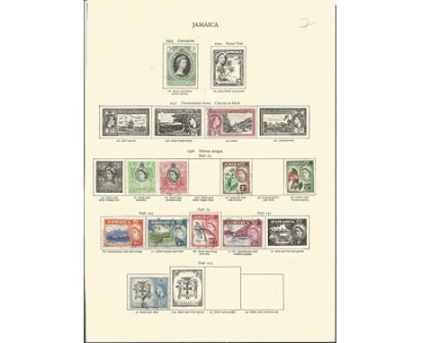 British and Commonwealth Stamp Collection 2. 100s of stamps on album leaves. Mainly mint, J to N and N to P. Cat. Price over 