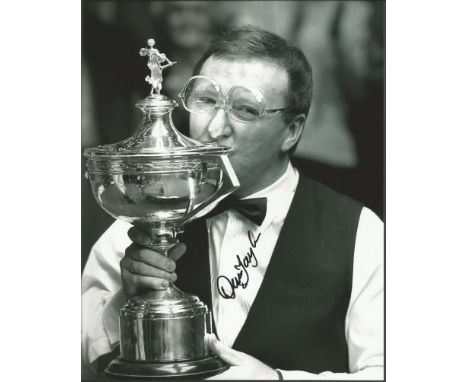  Dennis Taylor Snooker World Trophy Signed Authentic 8x10 Photo  Good condition.   All items come with a Certificate of Authe