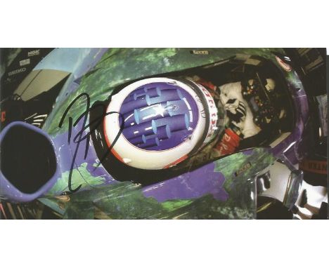 Jenson Button autographed photo. Small 7x4 inch colour magazine photo autographed by former Formula One World Champion Jenson