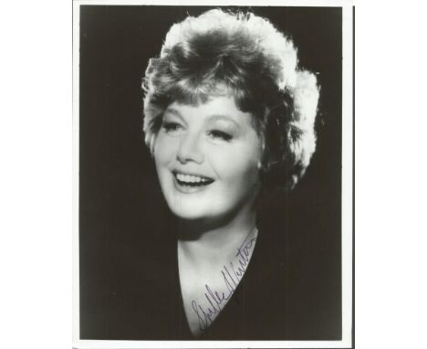 Shelley Winters signed 10x8 b/w photo. Classic 10x8 black and white portrait photo signed by Shelley Winters (1920 - 2006) wh