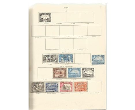 Stanley Gibbons King George VI Stamp Collection. Green Stanley Gibbons stamp album containing 100s of GVI Commonwealth stamps