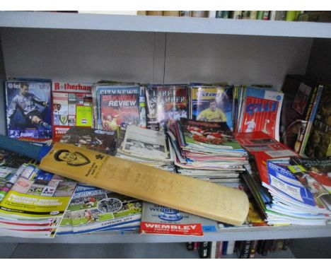 A large quantity of football programmes and magazines 1960-2021 to include Everton v Sheffield Wednesday FA Cup Final program