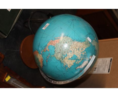 A J R O Glowbus illuminated table globe, approx 31 cm diameter 