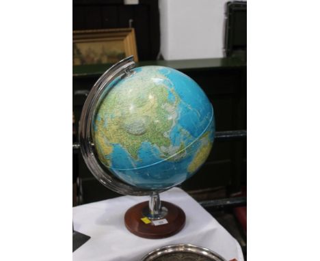 A light-up globe lamp 