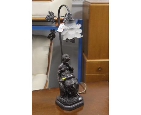 A figural table lamp, height 56 cm