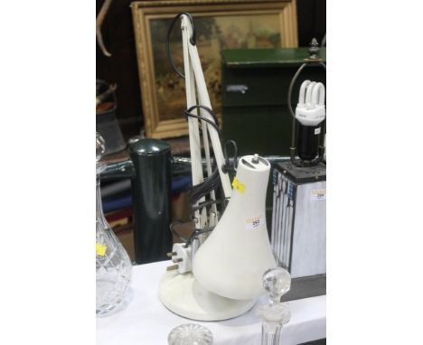 An Anglepoise style lamp