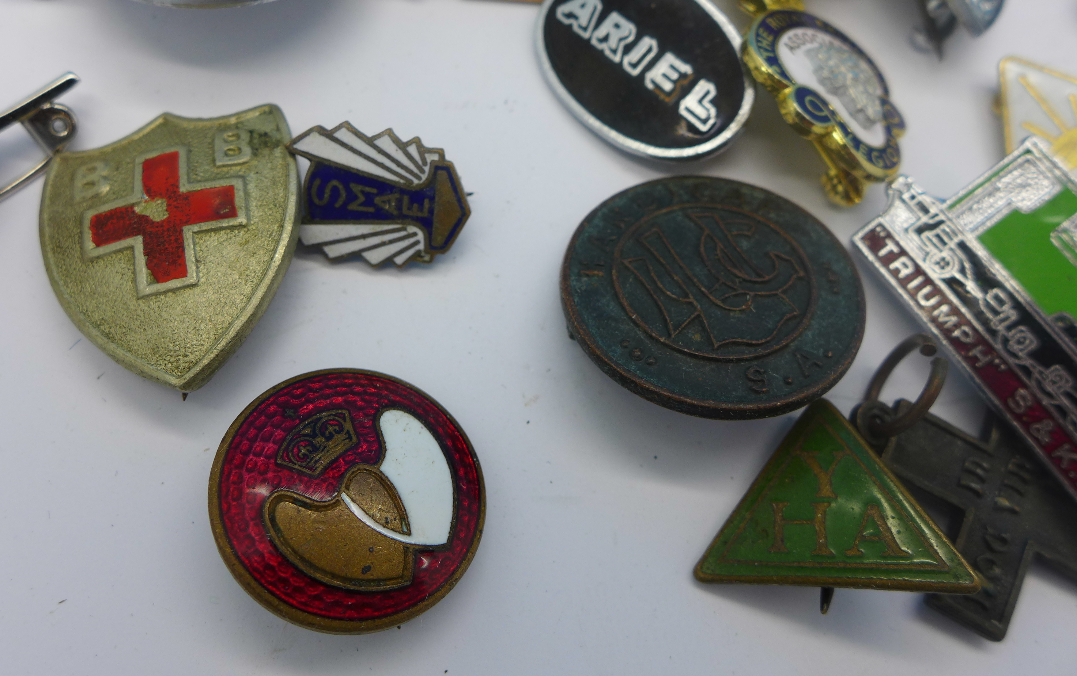 A Collection Of Enamel Badges