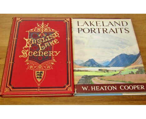 1880 English Lake Scenery published by J Walker &amp; Co (1880) illustrated by A F Lydon together with Lakeland Portraits by 