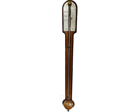 A 19th century stick barometer, J D Potter, London, 90cm.