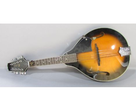 A Blue Moon Mandolin made in China exclusively for Gremlin Ml.Co England, (label to interior) 