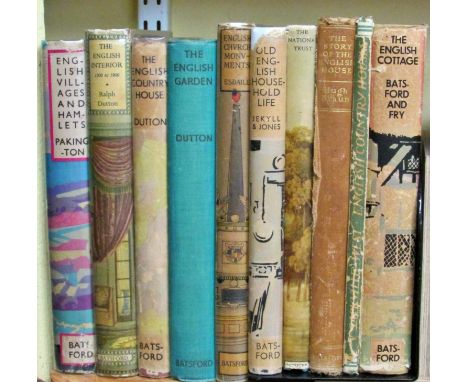 A collection of mid 20th century Batsford publications (10) to include The English Cottage by Batsford & Fry (some first edit