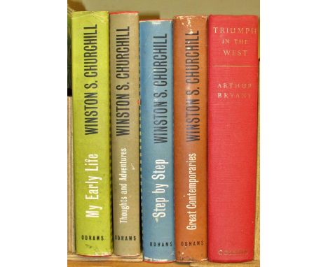 Historical interest - 4 books by Winston Churchill (1947) (My Early Years, Step by Step, Thoughts &amp; Adventures and Great 