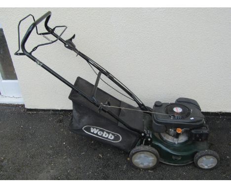 A Webb petrol lawnmower with Sandi OHV 350 engine 