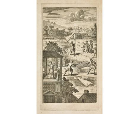 [Jacob, Giles]. The Rape of the Smock. An Heroi-Comical Poem, 1st edition, R. Burleigh, 1717,  engraved frontispiece, ornamen