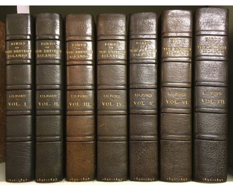 Lilford (Thomas Littleton Powys, 4th Baron ). Coloured Figures of the Birds of the British Islands, 7 volumes, 2nd edition, 1