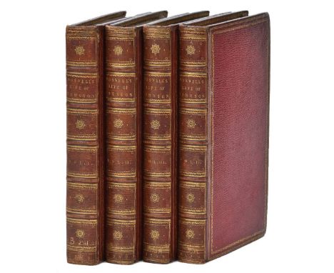 Boswell (James). The Life of Samuel Johnson, LL.D. comprehending an account of his studies and numerous works..., 4 volumes, 