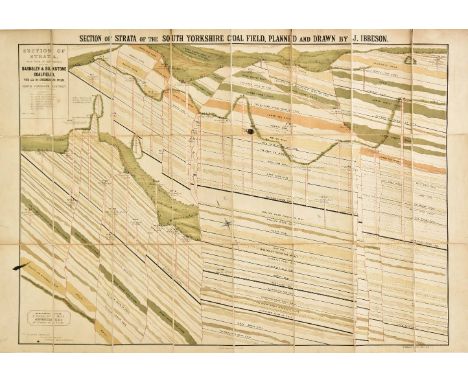 Geological Maps. Ibbeson (J.), Section of Strata of the South Yorkshire Coal field..., published Pawson &amp; Brailsford, She