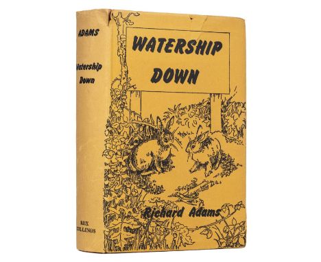 Adams (Richard). Watership Down, 1st edition, 1972, folding map, with short closed handling tear, front free endpaper with in