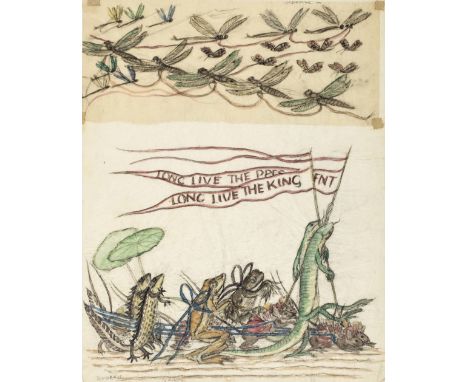 *Hallward (Patience Mary, 1892-1981). A set of original illustrations for The Toad King's Coronation, 1953, approximately 30 