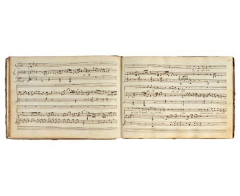 Aul¡ (Joan). 'Libro De Musica', mid-19th century,  title page + 46 leaves of manuscript music score, comprising Auli's autogr
