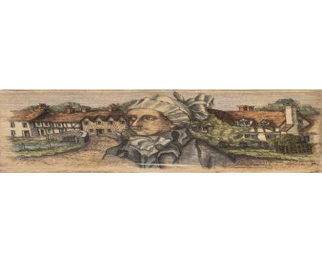 Fore-edge paintings. Poems: by William Cowper with a biographical and critical Introduction by the Rev. Thomas Dale, 2 volume